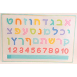 Transparent Aleph Beth And Numbers Poster 23x15.5" (12PP)