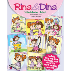 Rina/Dina 4 Pack Stickers Series 1