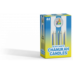 Ner Mitzvah Chanukah Candles (Blue & White)