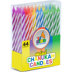 Ner Mitzvah Mini Chanukah Candles (Multi Color)