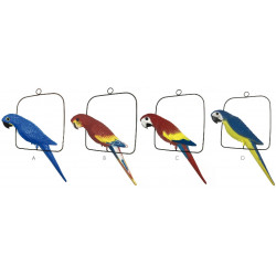 16" Hanging Parrot - BLUE (L100103)