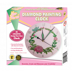 New Floral Diamond Painting Clock
