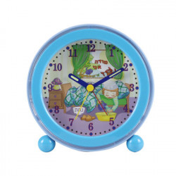Modeh Ani Singing Alarm Clock -Boy Light Blue 4.5x4.5 x 13/4"