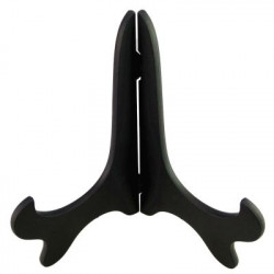 Plastic Easel Stand Black 9" For Plates And Boards