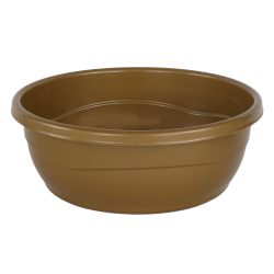 Plastic Washing Bowl Metallic Gold
