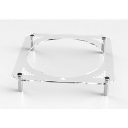 Acrylic Seder Plate Stand Silver Standoffs Engraved 