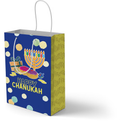 Izzy 'n' Dizzy Chanukah Gift Bag 8"x12" (English)