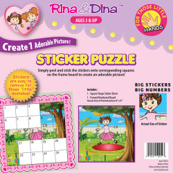 Rina/Dina Little Hands Sticker Puzzle / Trampoline