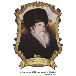 3d Poster 35*50 Cm- The Belzer Rebbe