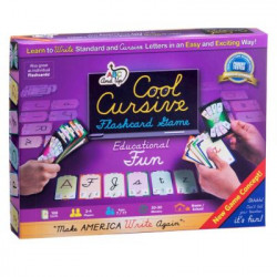ABC Cool Cursive Flash Card Game – Learn to Write in an Easy, Fun Way - Standard & Cursive Letters. 9 x 7 x 1.5"