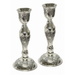 Candle Sticks Nickel Plated - 6.75"