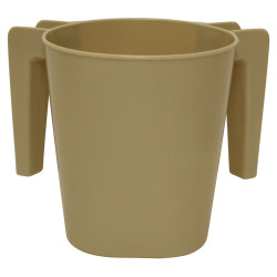 Majestic Wash Cup Plastic Beige - 5"H