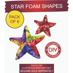 Noy Sukkah, Foam- STAR Shapes Pack of 6