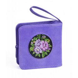 Mini Zipper Siddur with Embroidery - Purple