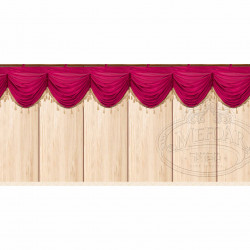 Sukkah Curtain, Burgundy