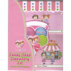 Rina and Dina Candy Shop Letter Writing Stationery Set