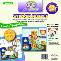 P/S Little Hands Sticker Puzzle / Aleph Bais Blocks
